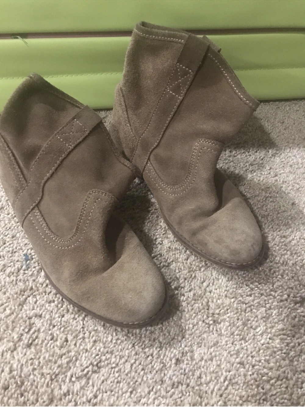 Zara Girls Low Brown Boots With Heel